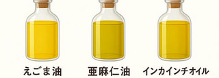 α-リノレン酸が豊富なオイルについて